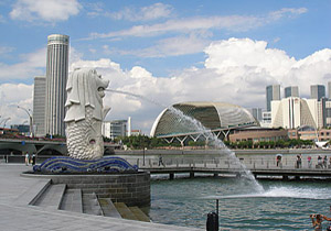 merlion statue singapore