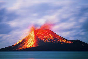 krakatau mountain volcano eruption